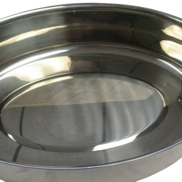 Tupperware Chef Series Oval 11.5X16.5 " Stainless Steel Roaster Pan - Picture 5 of 6